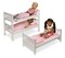 Badger Basket 1-2-3 Convertible Doll Bunk Bed with Bedding and Free Personalization Kit - Pink/Stripe